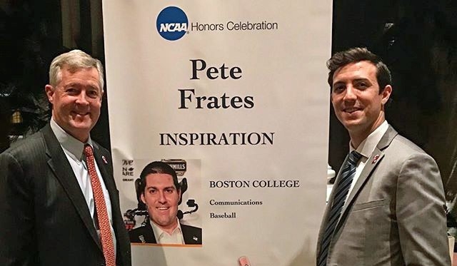 John and Andrew Frates at NCAA Inspiration Award for Pete Frates
