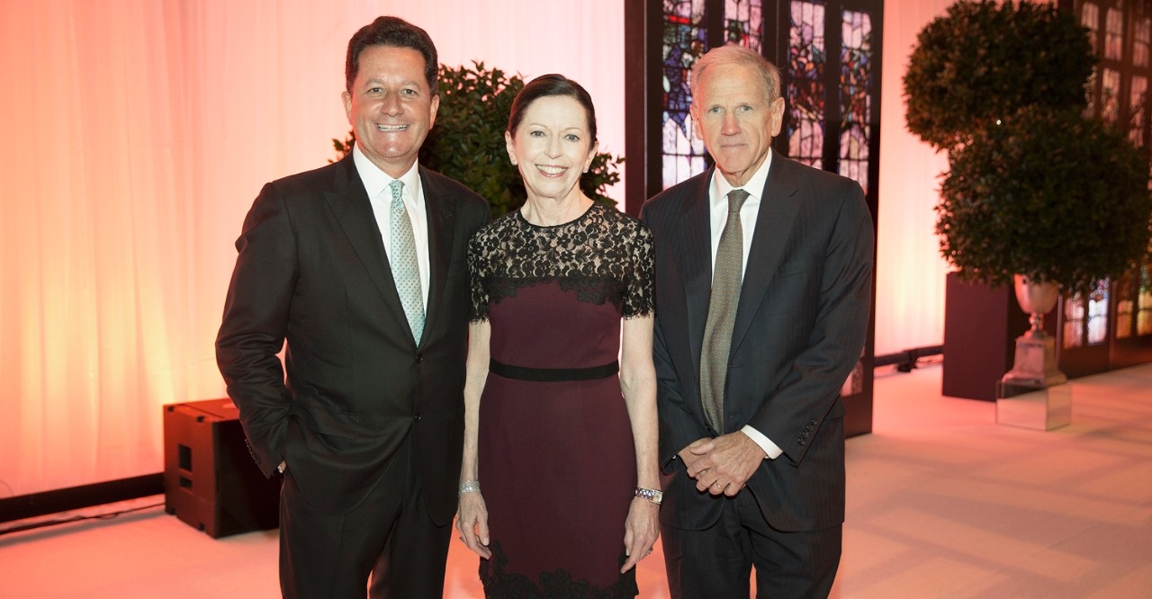 'Light the World' campaign co-chairs William J. Geary, Kathleen McGillycuddy, and Charles Clough.