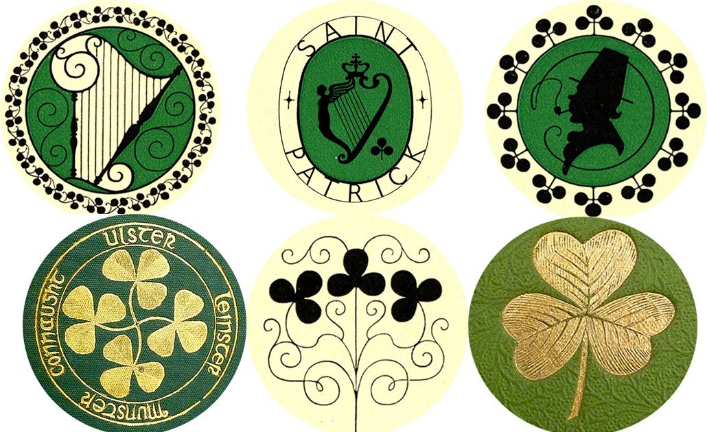 Irish buttons by Burns Library