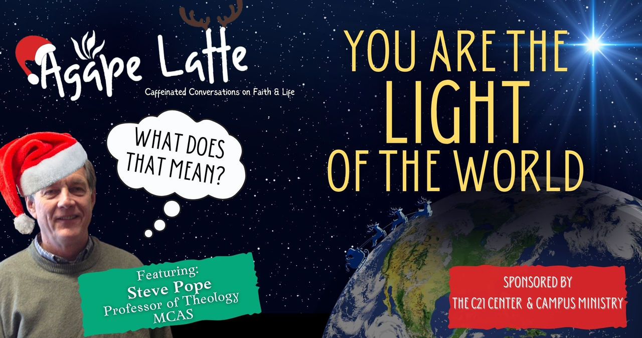 Agape Latte - Steve Pope - You Are the Light of the World - Poster (2048 x 1077 px) - 1