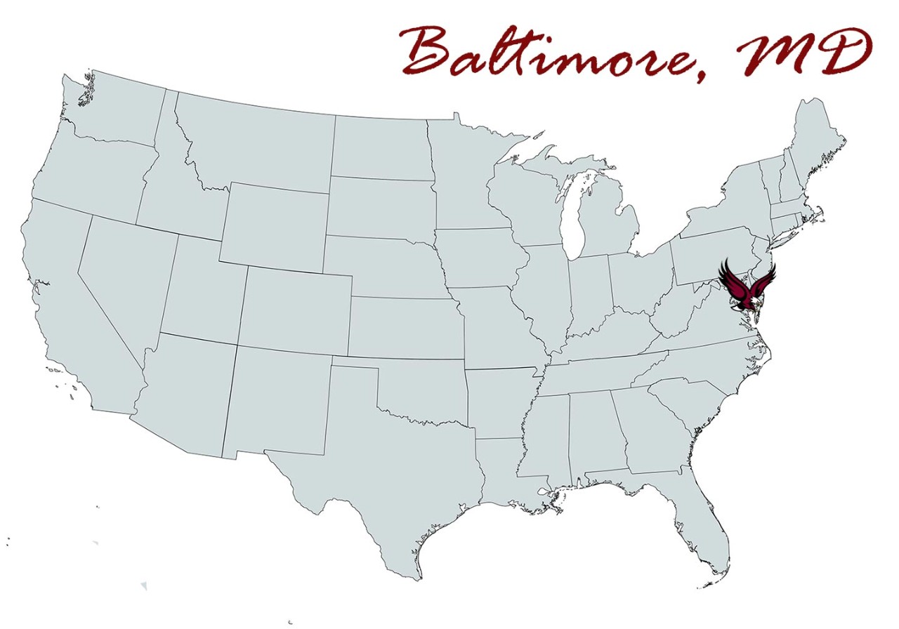Baltimore Chapter Map Location Marker