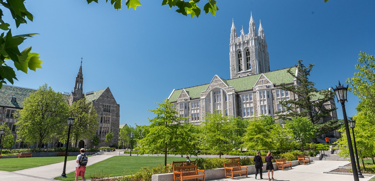 Photo of view of campus quad