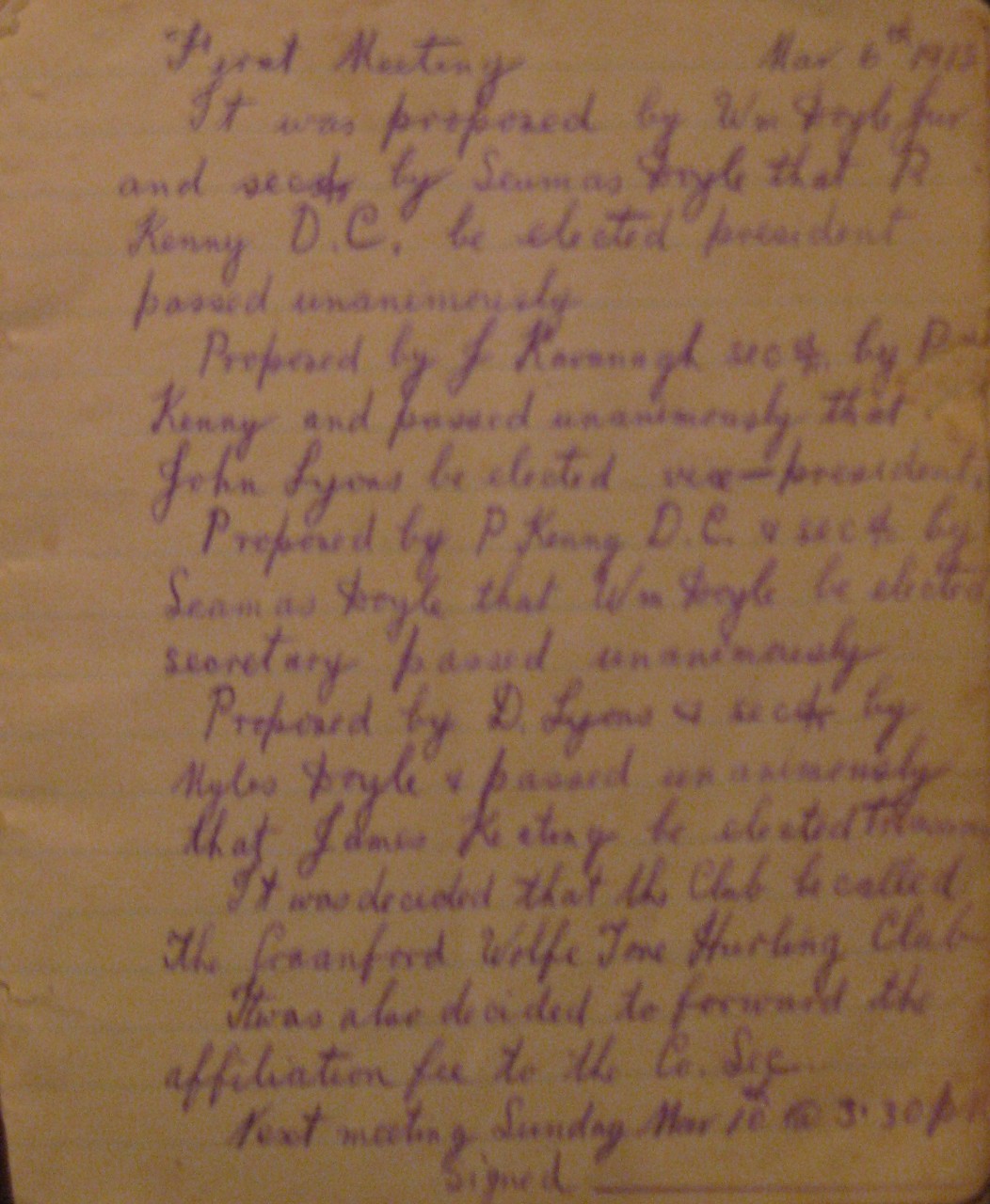 An old, handwritten document