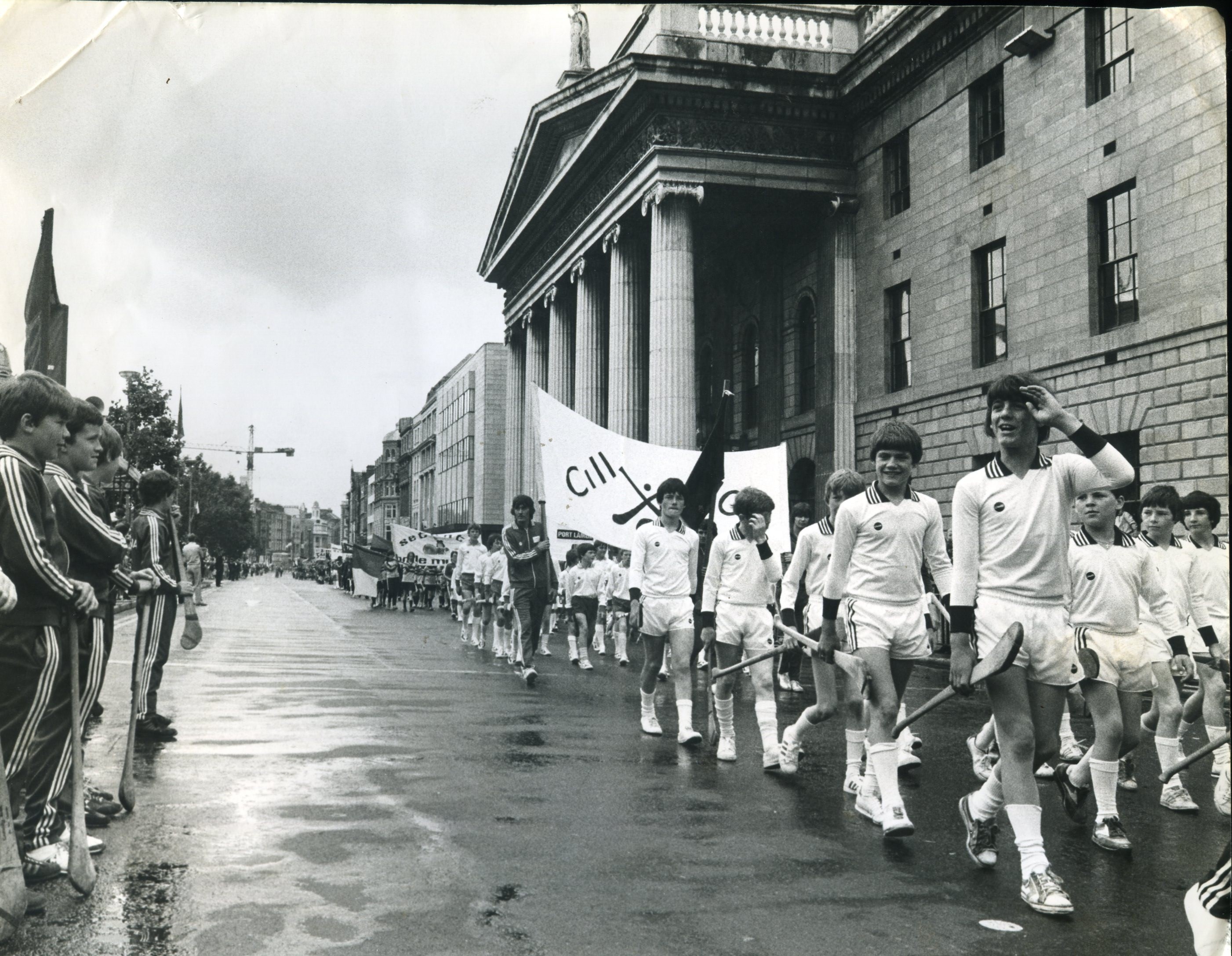 GAA clubs participating in one of the Tóstal Parades. An Tóstal was set up in 1953 to promote tourism in Ireland by acting as an annual showcase for Irish language and culture.