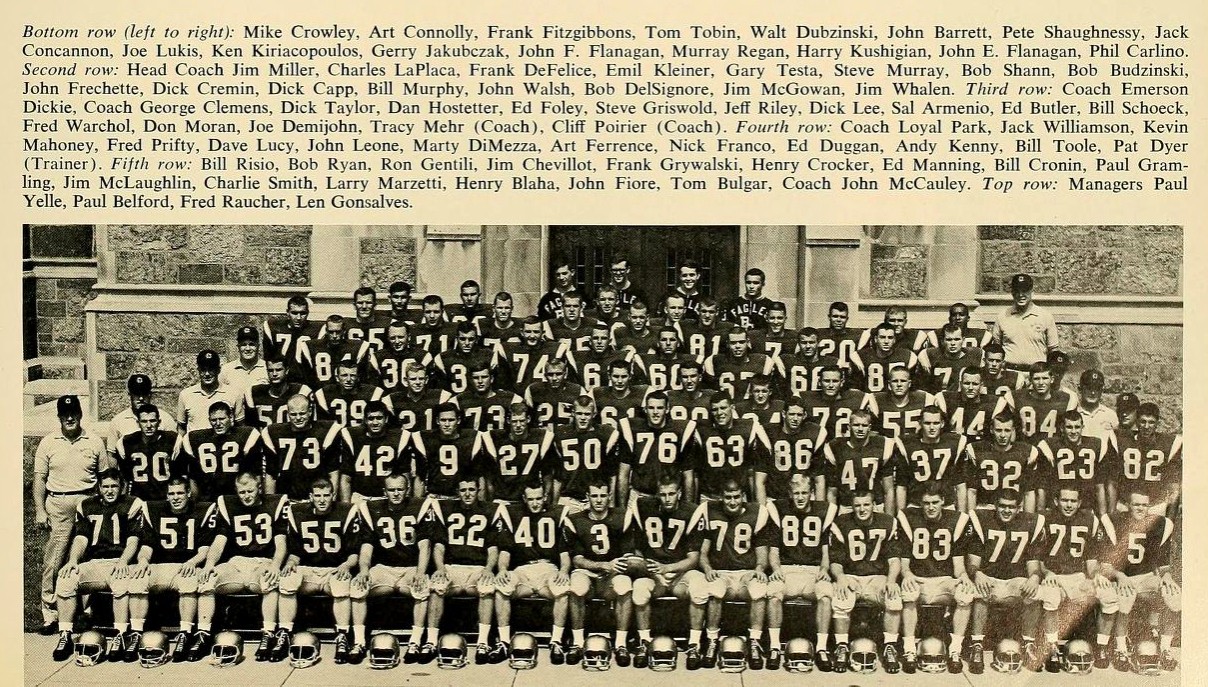 Boston College Football Team 1964