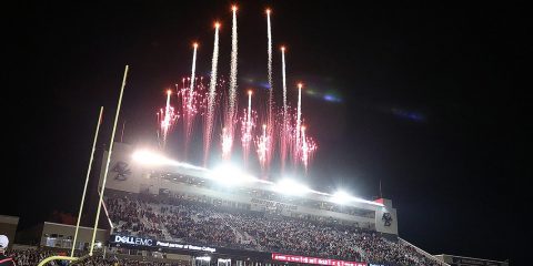 Fireworks at Alumni Stadium