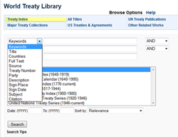 World Treaty Index Screenshot