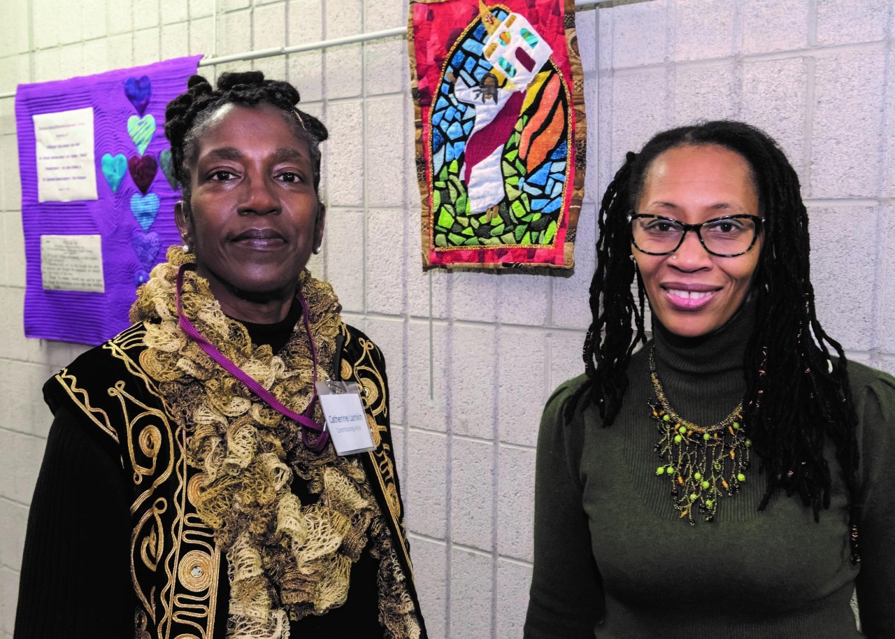 Lamkin and artist Catherine Lamkin and Kimberly Love Radcliffe