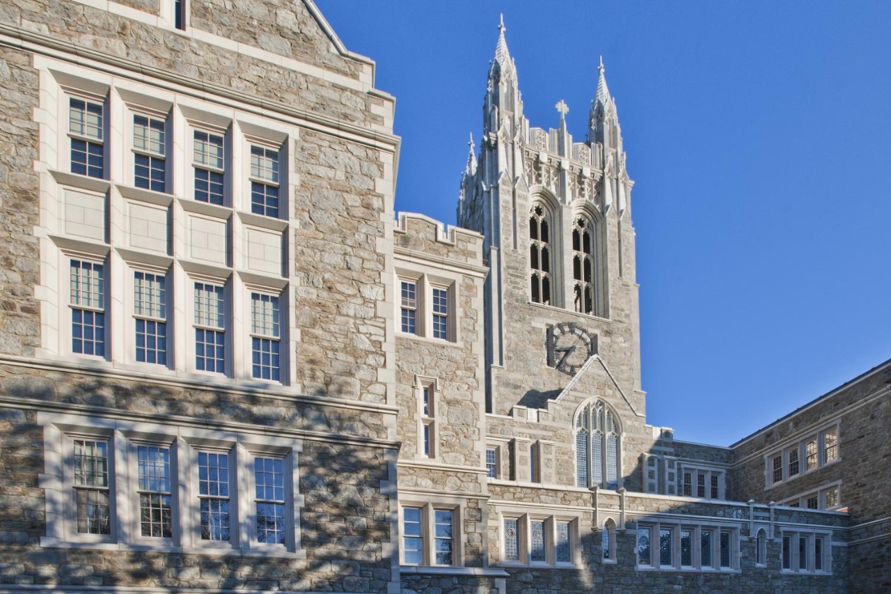 gasson-tower Gasson hall and blue sky