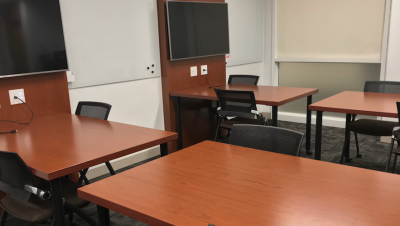 Photo of an empty classroom