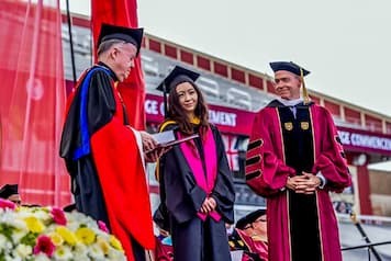 Photo of Photo of Jenna Mu accepting award