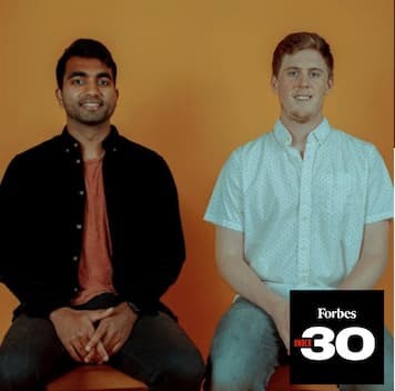 Photo of Photo of Ameet Kallarackal and his business partnerNick Loeper