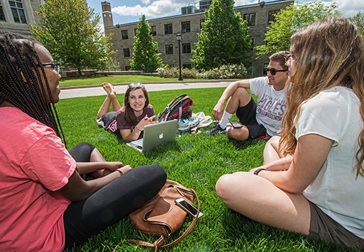 Image of students talking