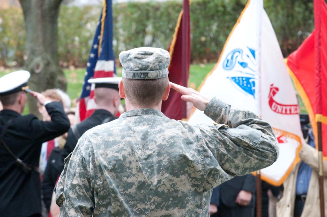 yellow ribbon program - veteran flag picture