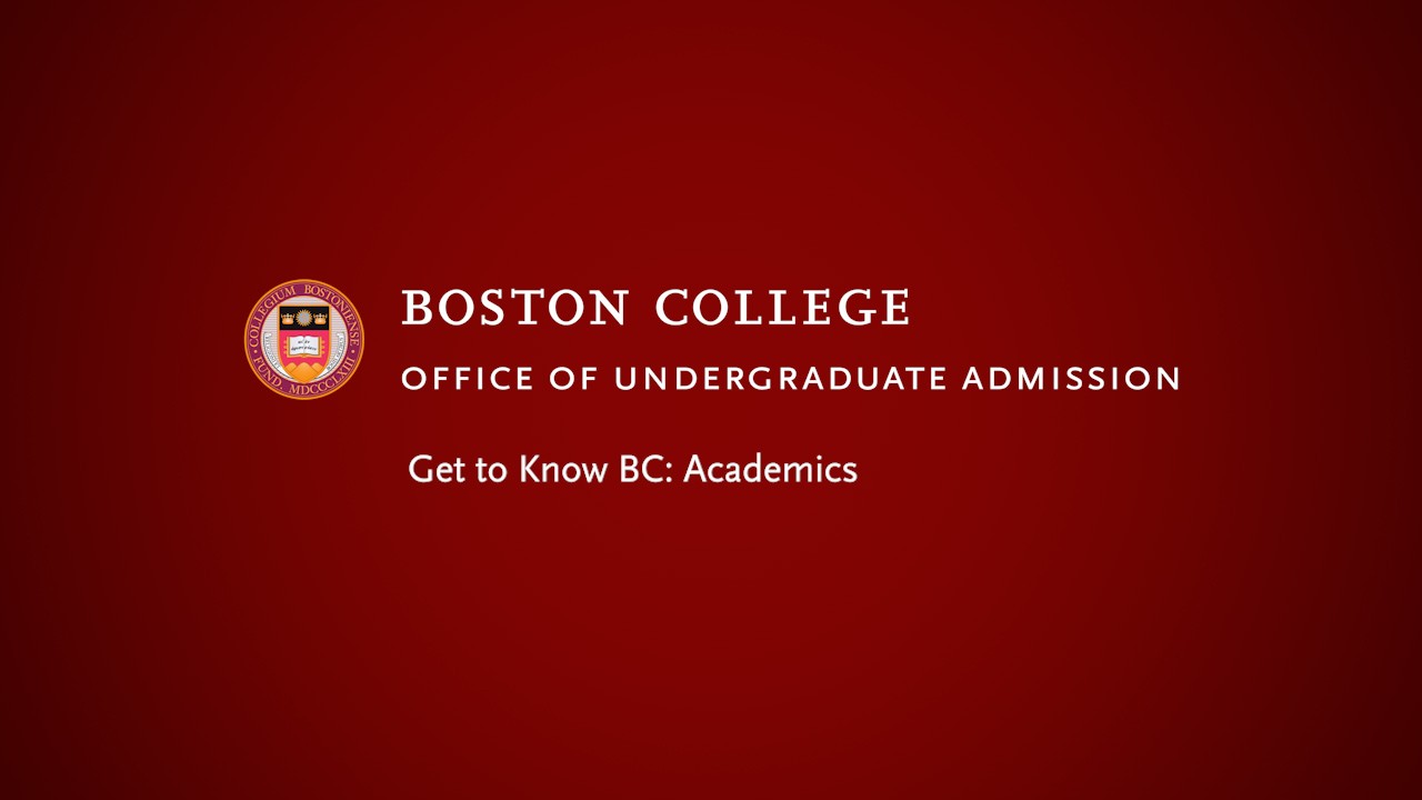 Get to Know BC: Academics