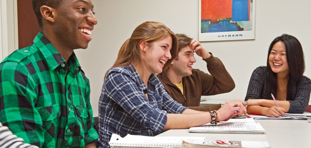 group of students in class