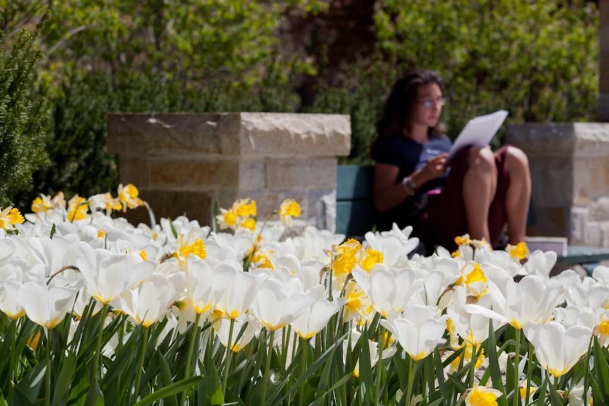 student and flowers 1200x800