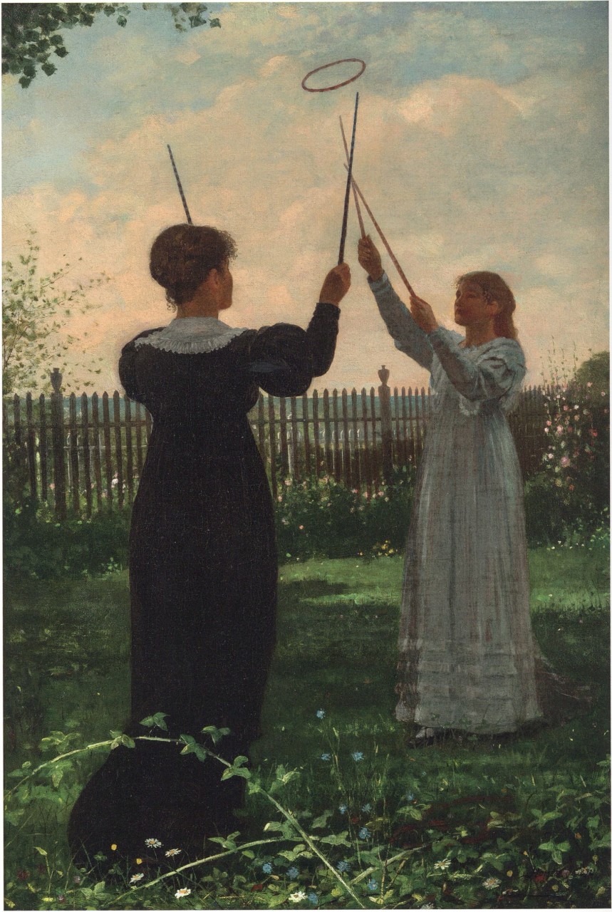 winslow homer, 1836–1910, Grace Hoops, 1872 Oil on canvas, 22 x 15 in