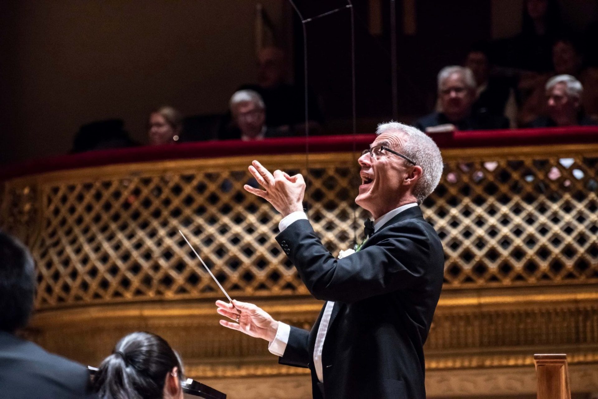 John Finney conducting