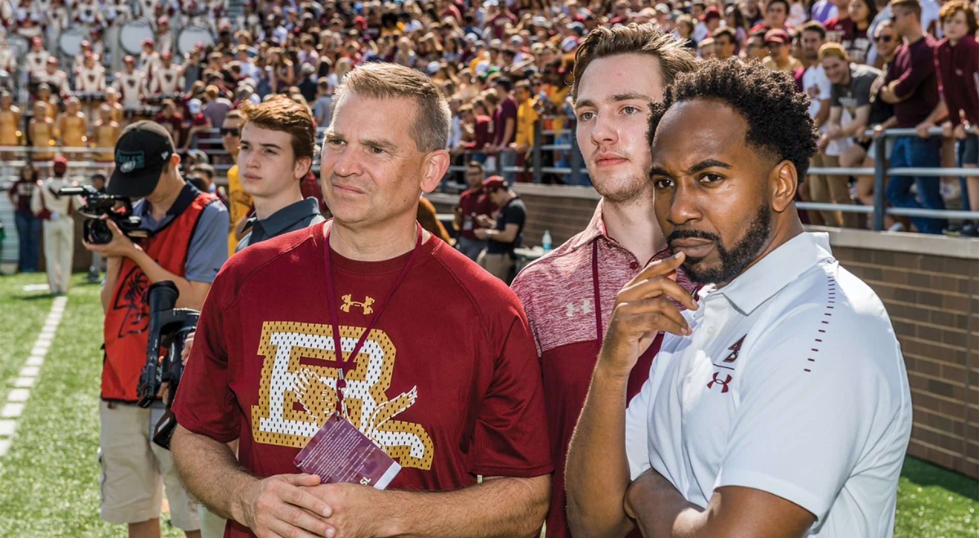 Martin Jarmond with Shawn Dombrowski and Ryan Dombrowski