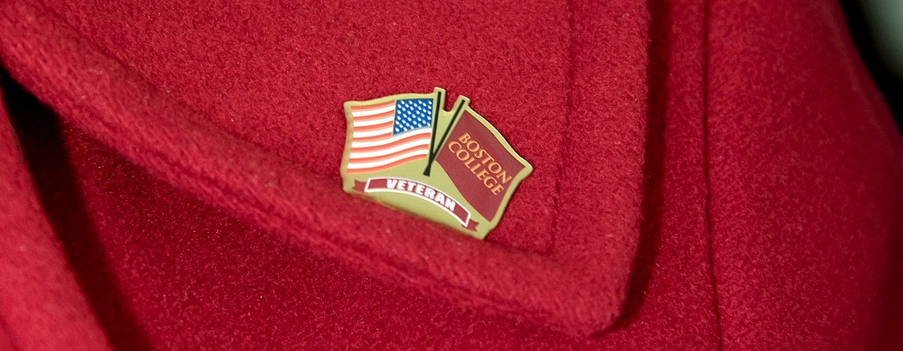 Commemorative pin for BC alumni veterans