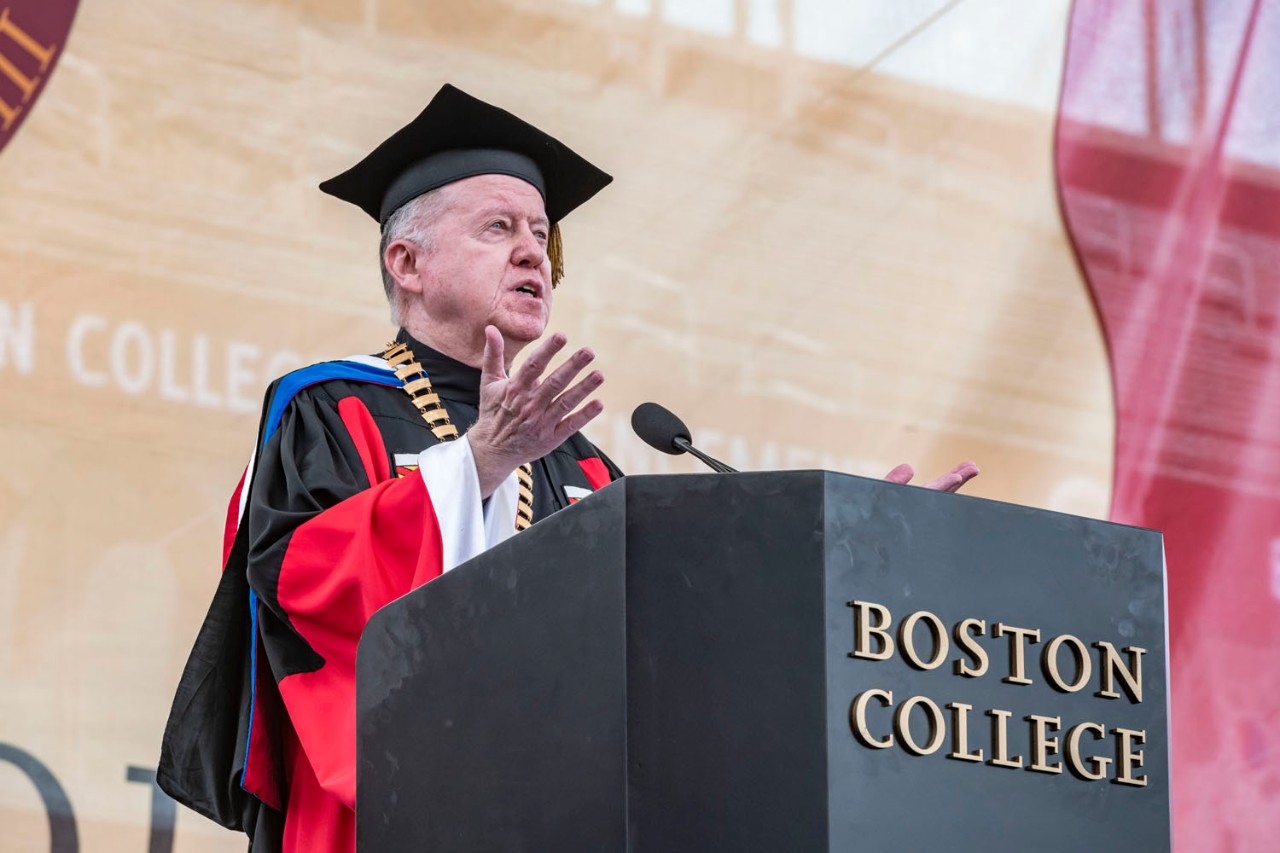 Boston College president William P. Leahy, S.J.