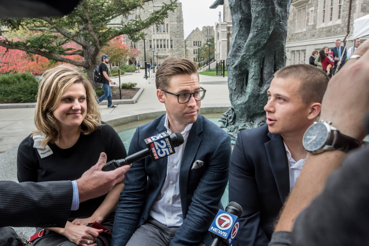 Jessica Kensky, Patrick Downes and Jack Manning