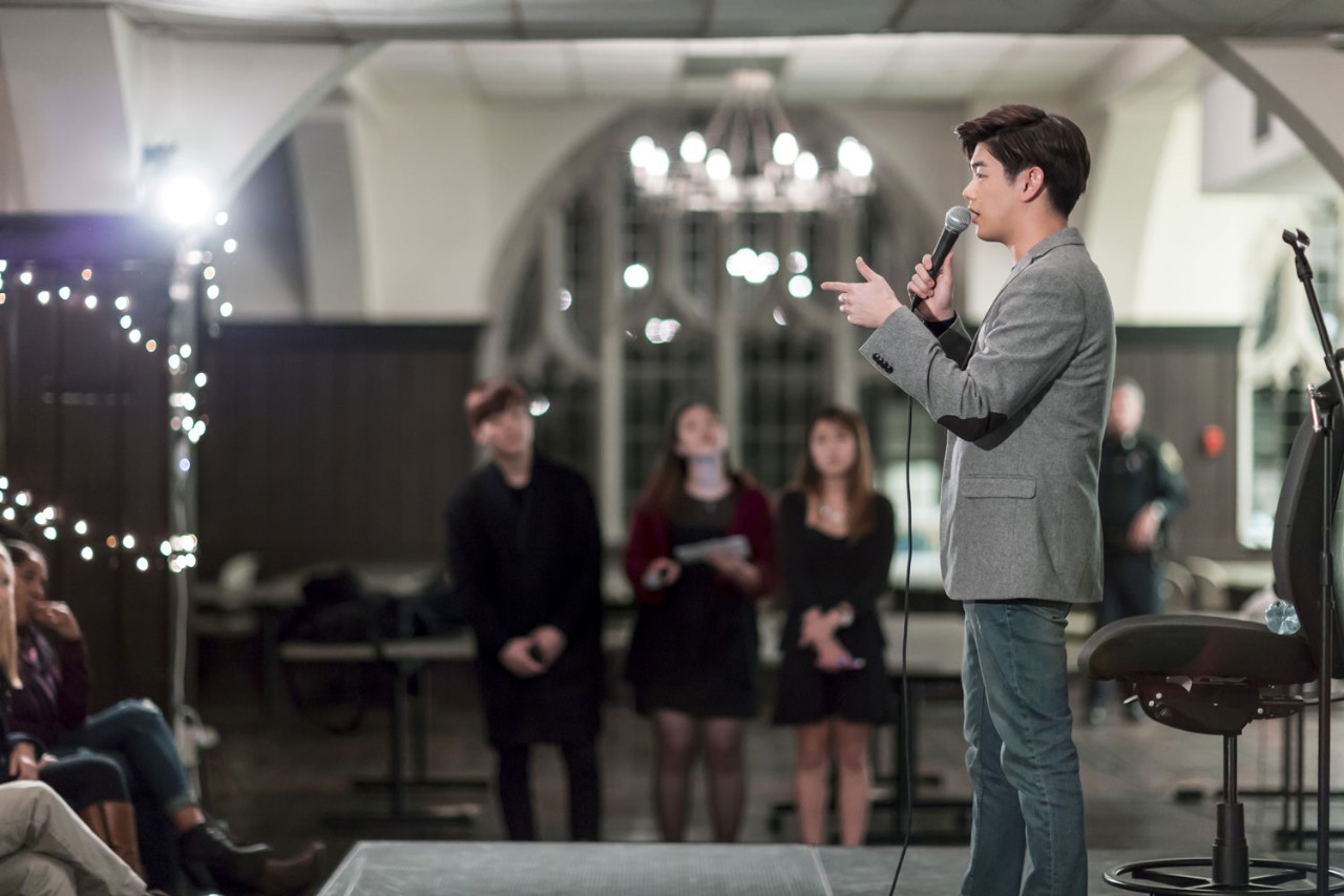 Alumnus and K-pop star Eric Nam at Boston College