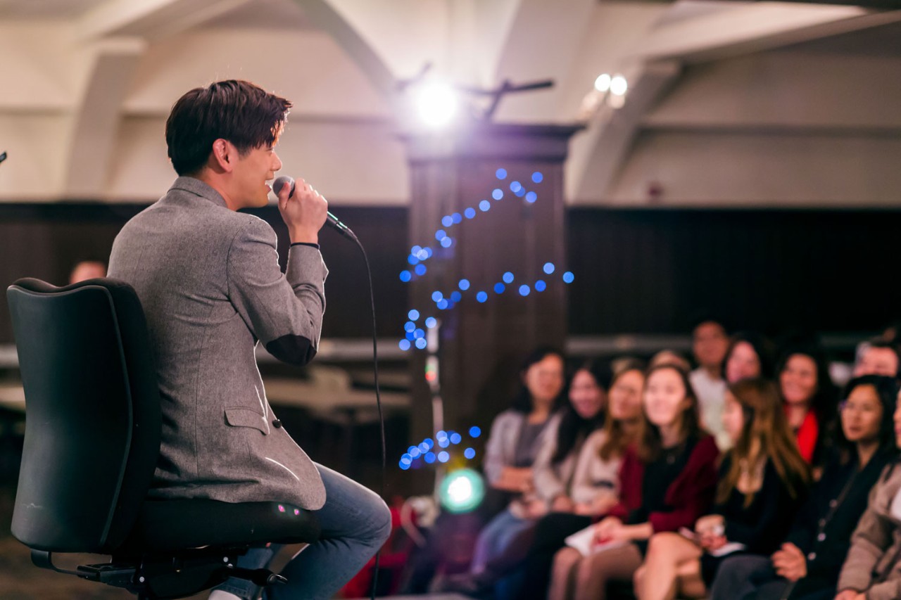 Alumnus and K-pop star Eric Nam at Boston College