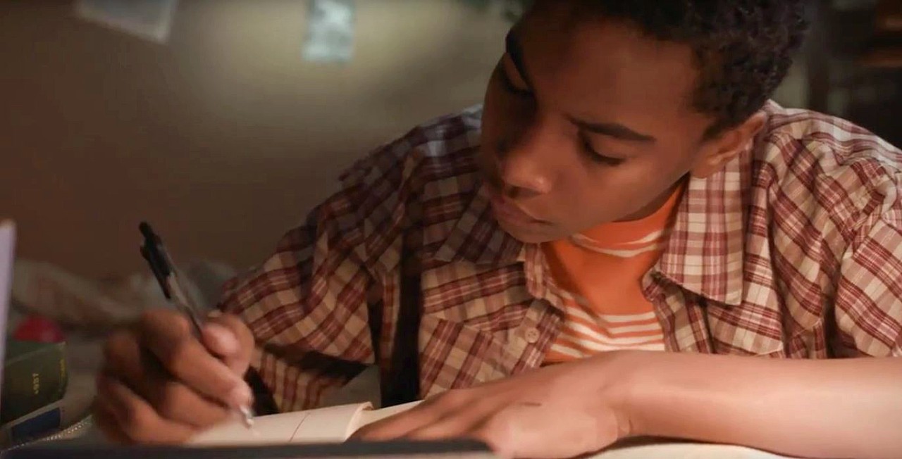 Terrell Ransom Jr., who portrays young Steve Pemberton, in a scene from the film.