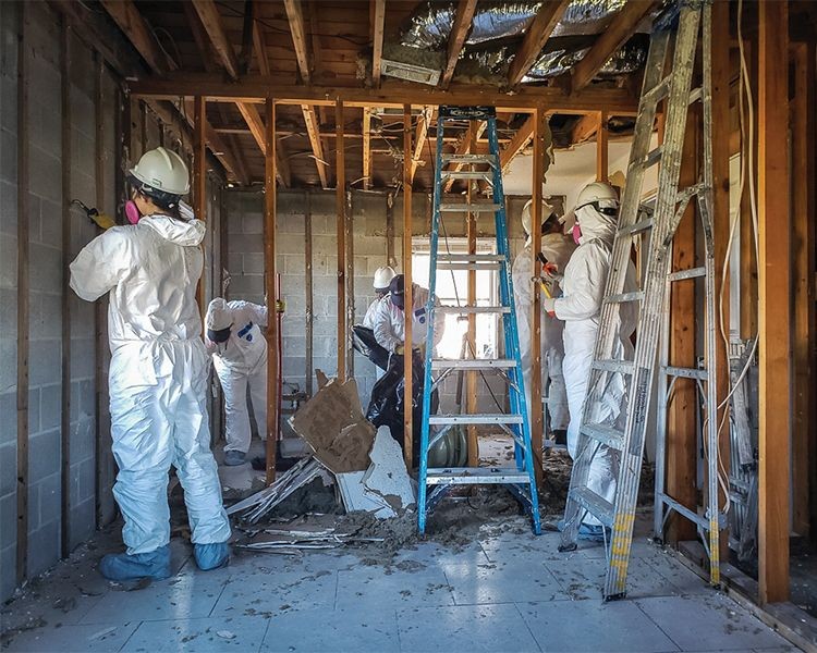 Builders in North Carolina after Hurricane Florence