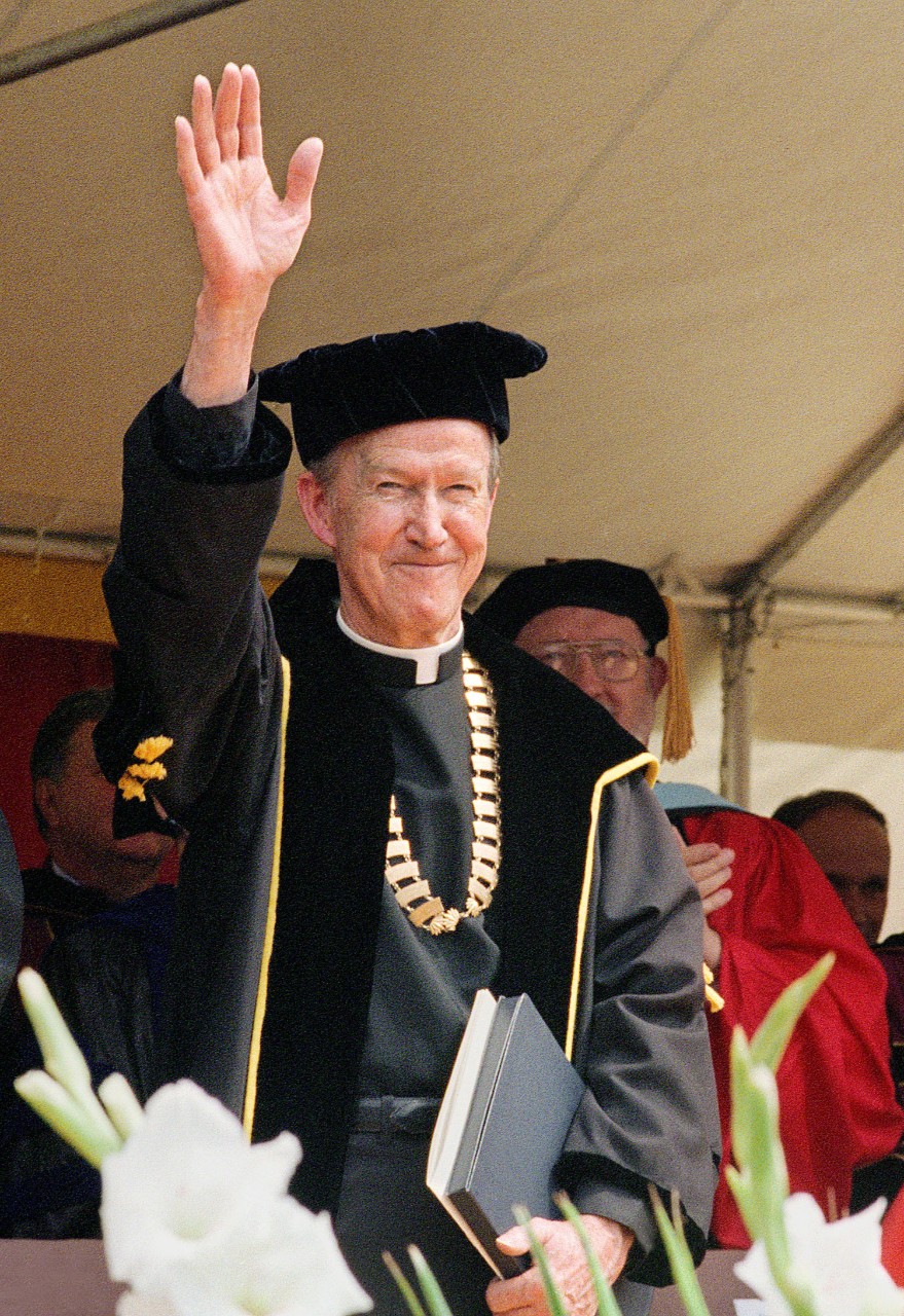 Rev. J. Donald Monan, S.J. at Commencement,