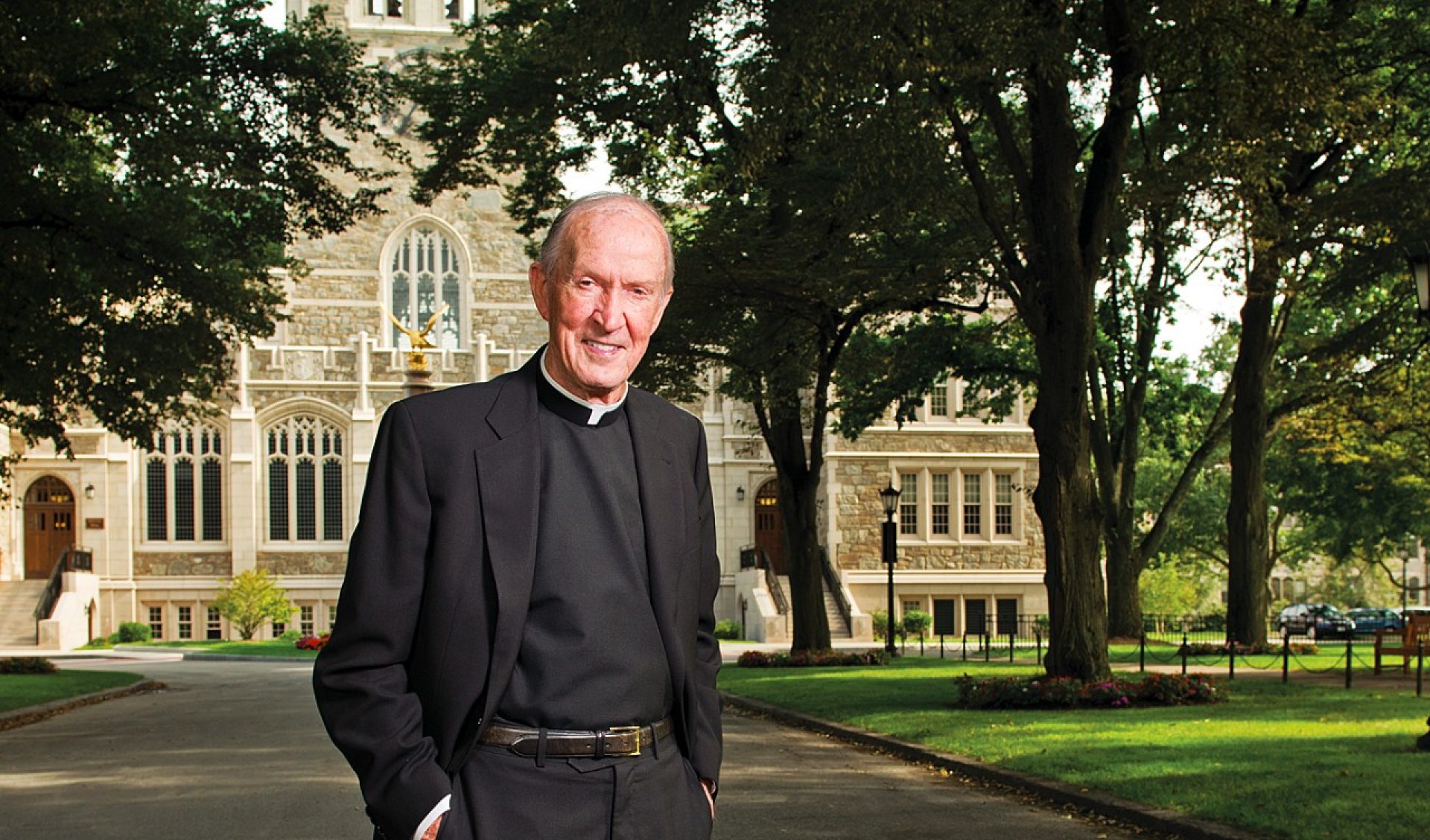 Portrait of Fr. Monan on Linden Lane