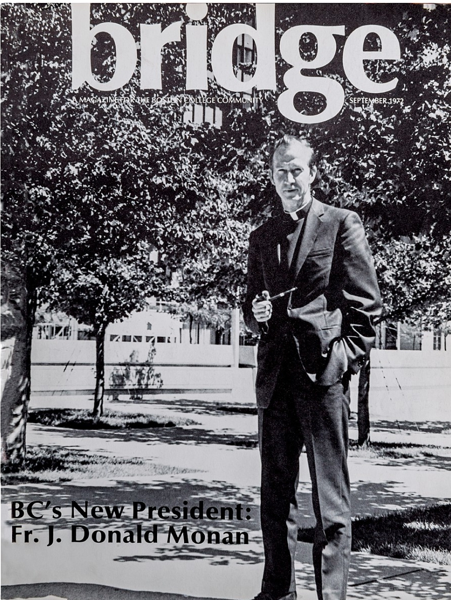 Fr. Monan on cover of Bridge