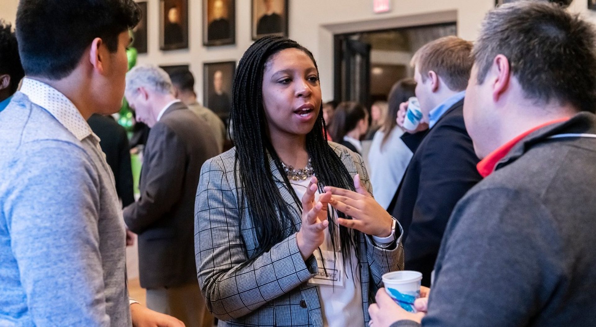 Three people talking at Endeavor 2019