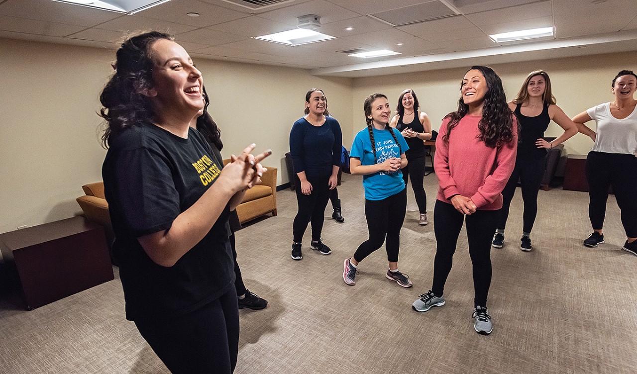 Hellenic Society dance rehearsal