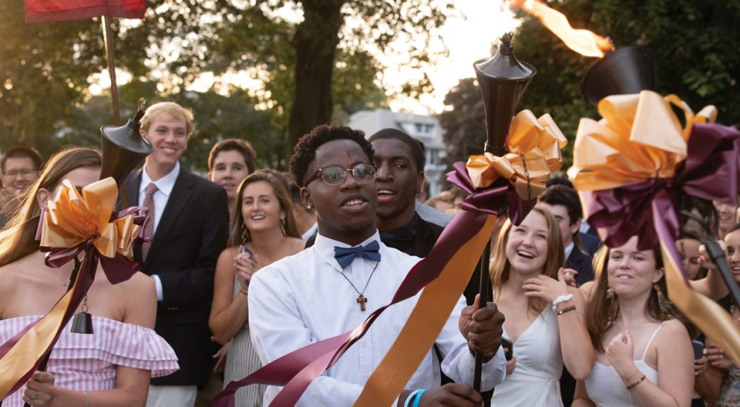 torches at First Year Convocation