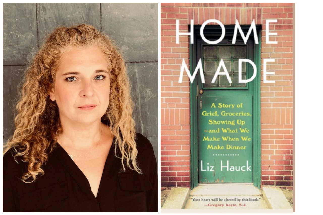 Liz Hauck and cover of her book, Home Made