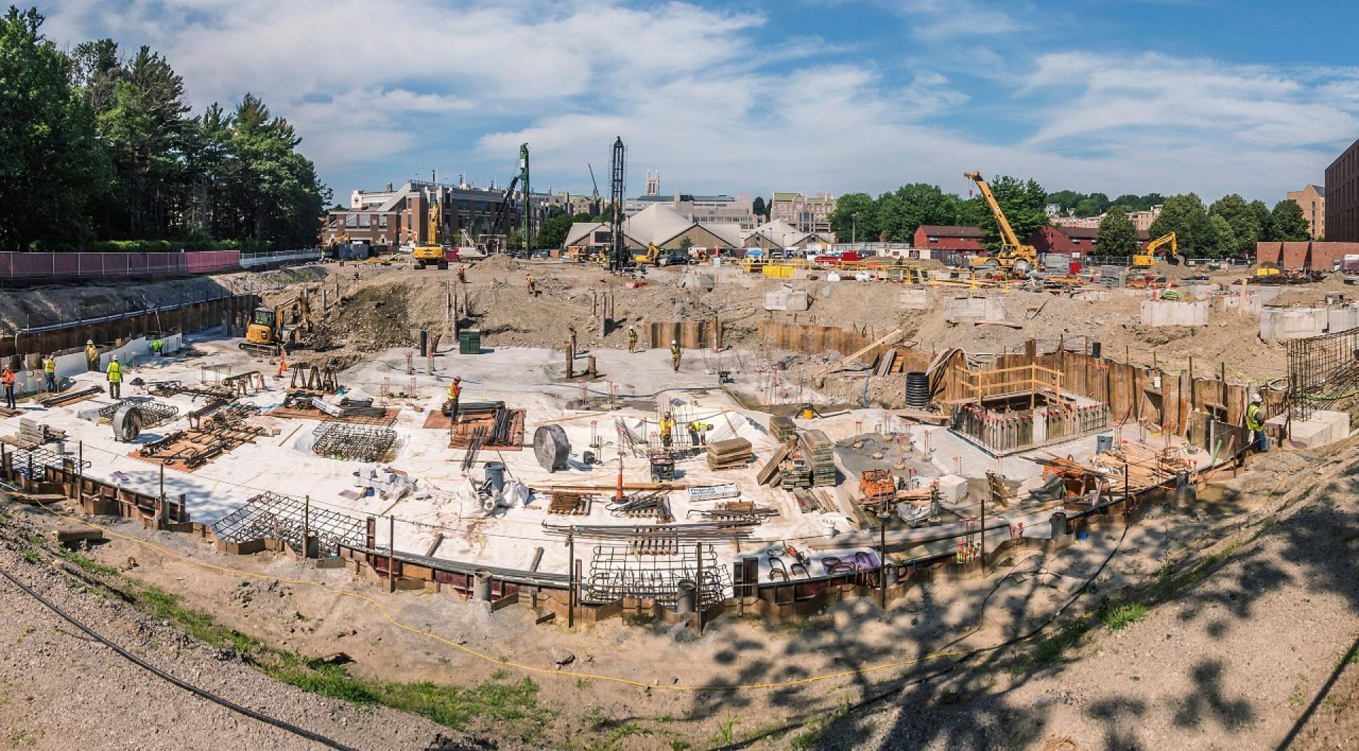 Construction site for BC's new Connell Recreation Center