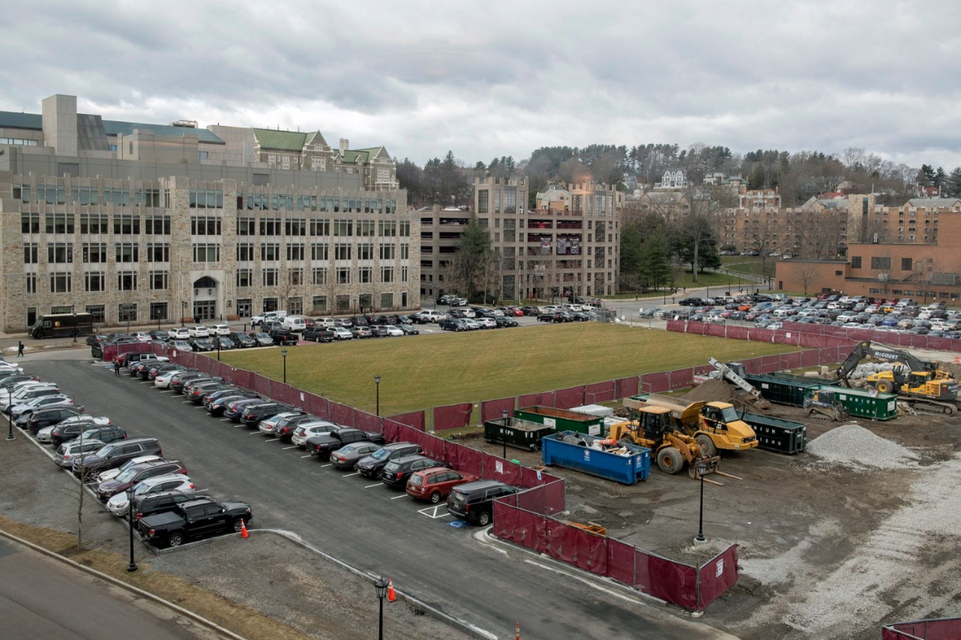 Campus construction site