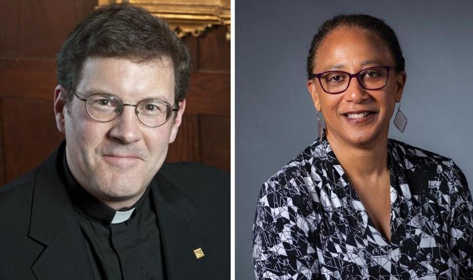 Gregory Kalscheur, S.J., and Joy Moore