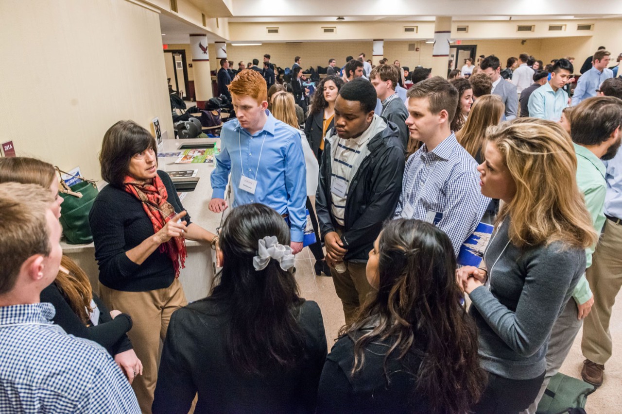 A networking session at BC Endeavor