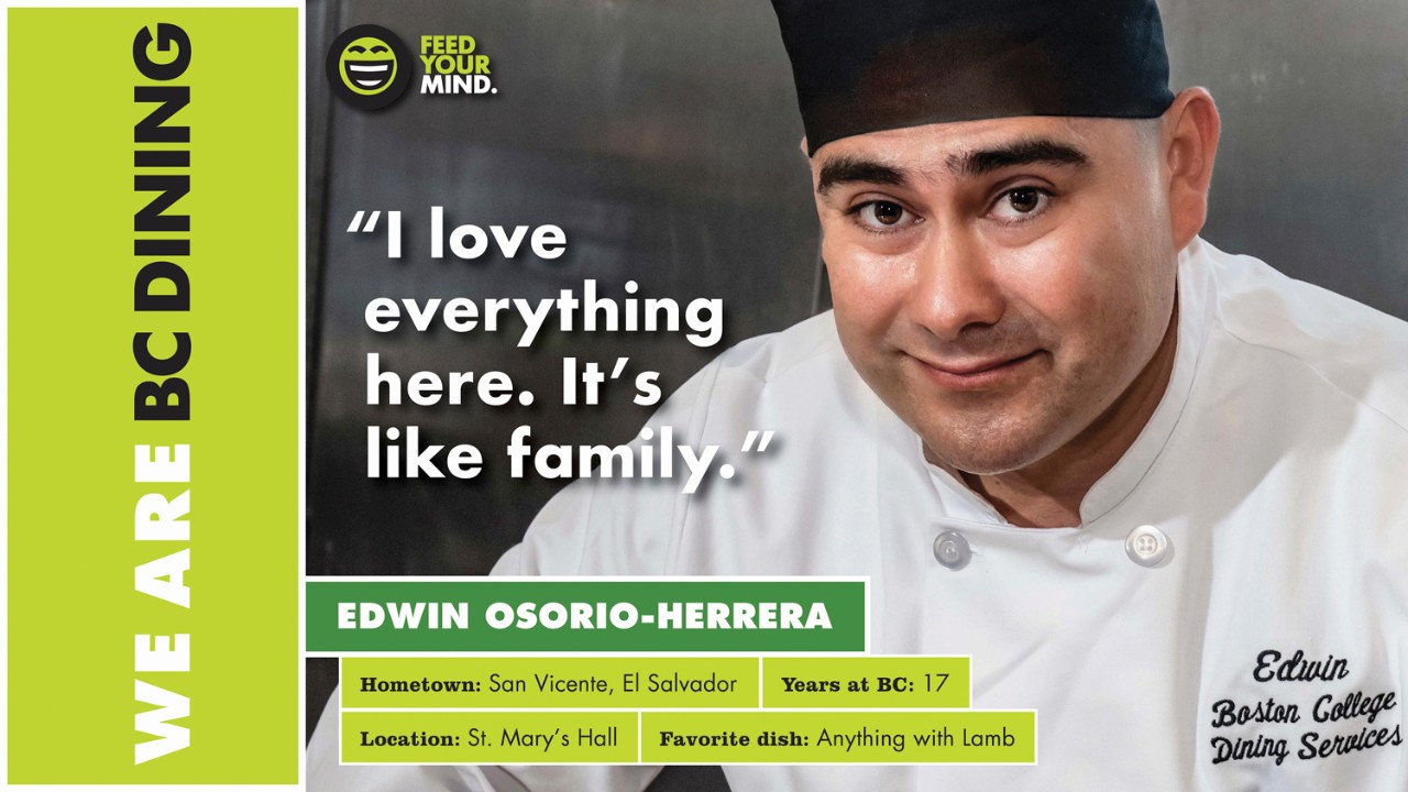 BC Dining Poster: Edwin Osorio-Herrera