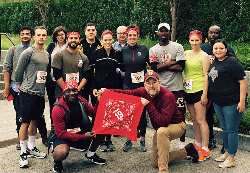 The Woods College team at this year's Welles Remy Crowther 5K Red Bandanna Run.