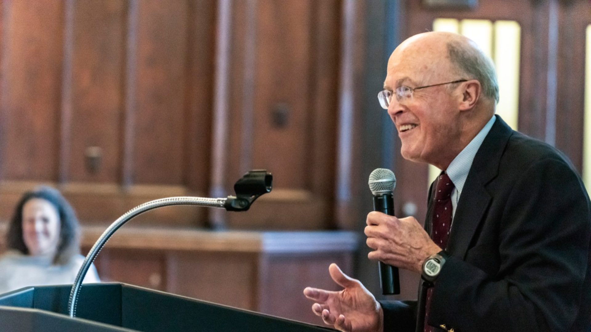 Professor Tresch with a citation from the Commonwealth of Massachusetts