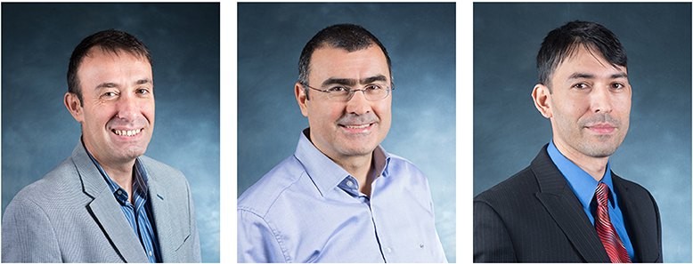 Ventilator_Headshots Headshots of Utku Unver, Tayfun Sonmez, and Bumin Yenmez