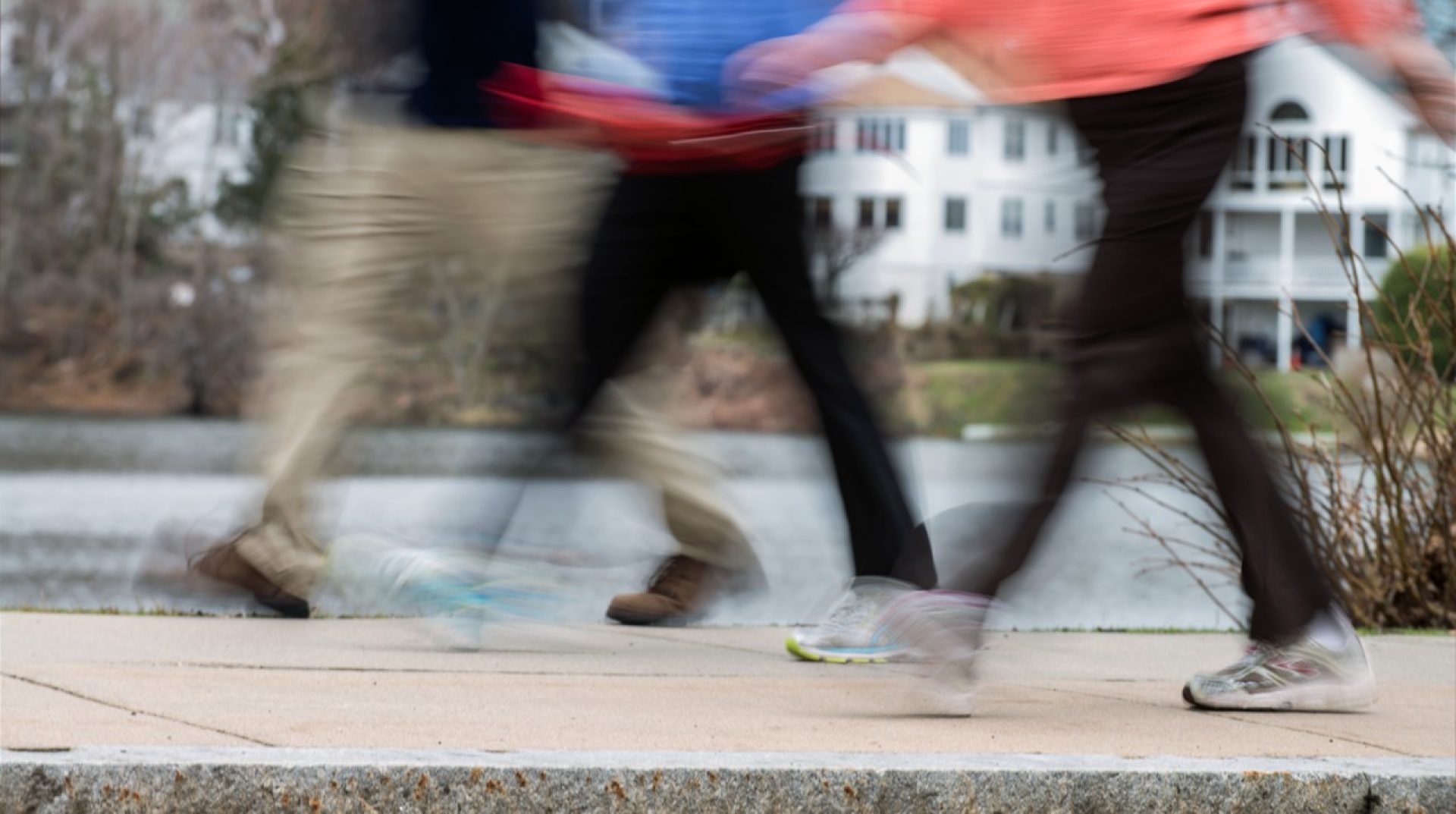 Participants in BC Walk Across Campus program