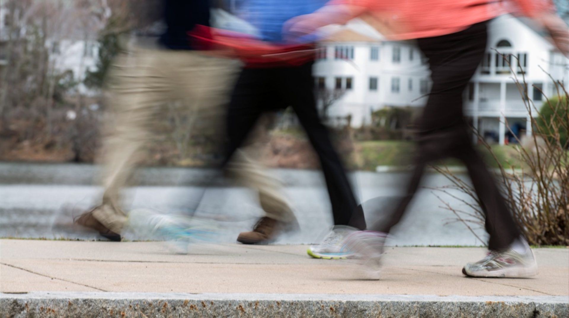 Participants in BC Walk Across Campus program