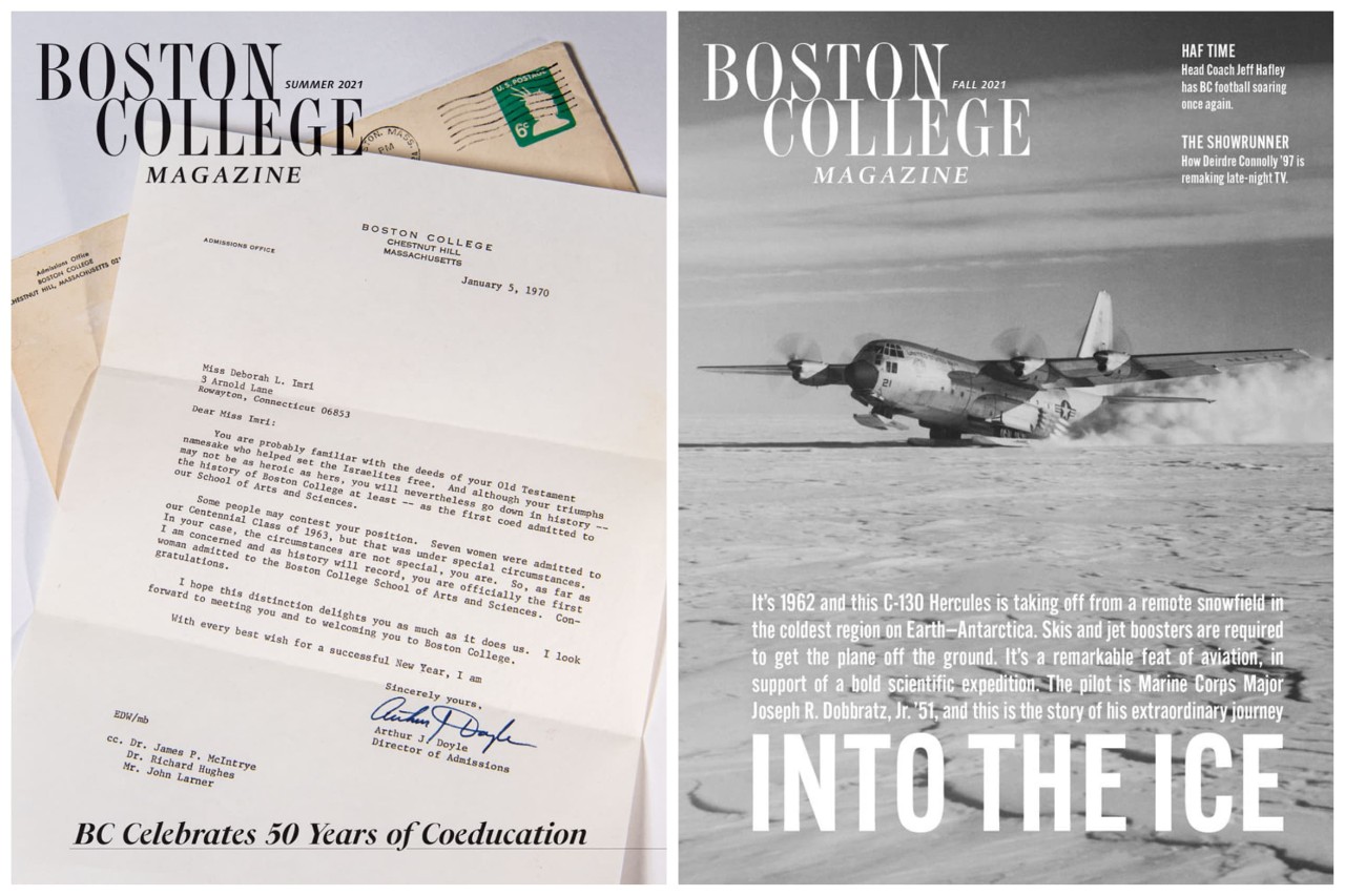 Boston College Magazine covers
