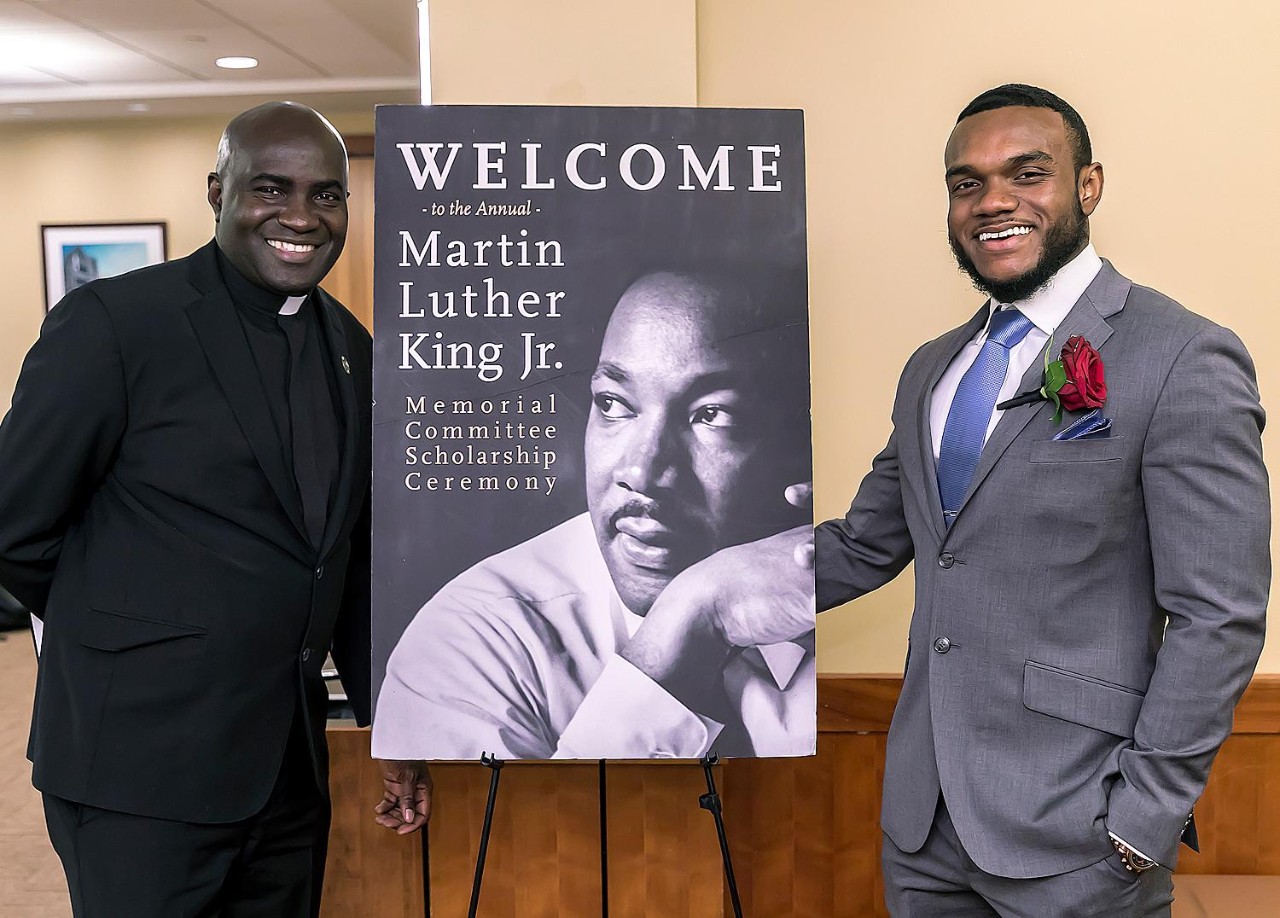 Fr. Michael Davidson and Thair Brown